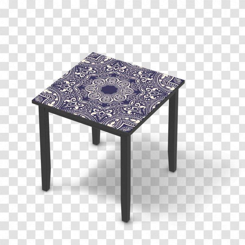 Coffee Tables Furniture Sticker Ashley - Drawer - Blue Mandala Transparent PNG