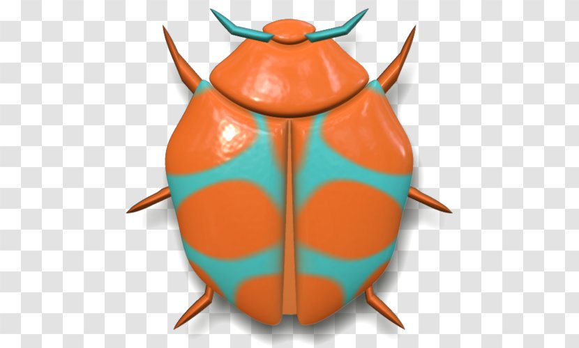 Ladybird Beetle Yellow Green Orange - Insect Transparent PNG