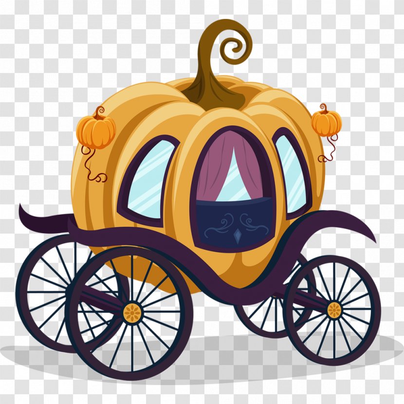 Cinderella Carriage Pumpkin Cartoon Clip Art - Fairy Tale - Classic Transparent PNG