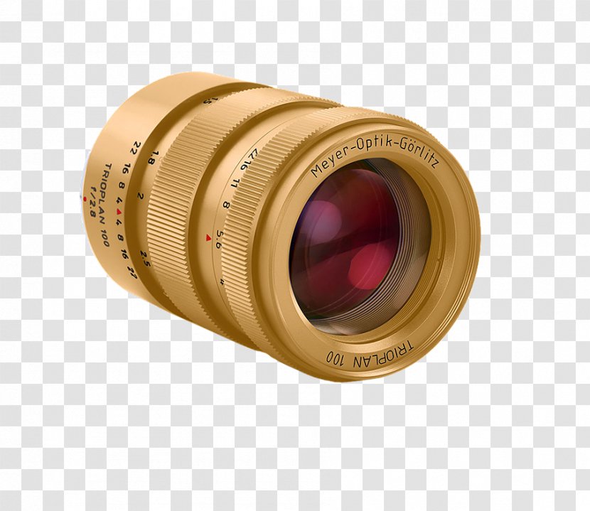 Camera Lens Canon EF Mount Görlitz Meyer-Optik Trioplan - Meyeroptik - Gold Plated Transparent PNG