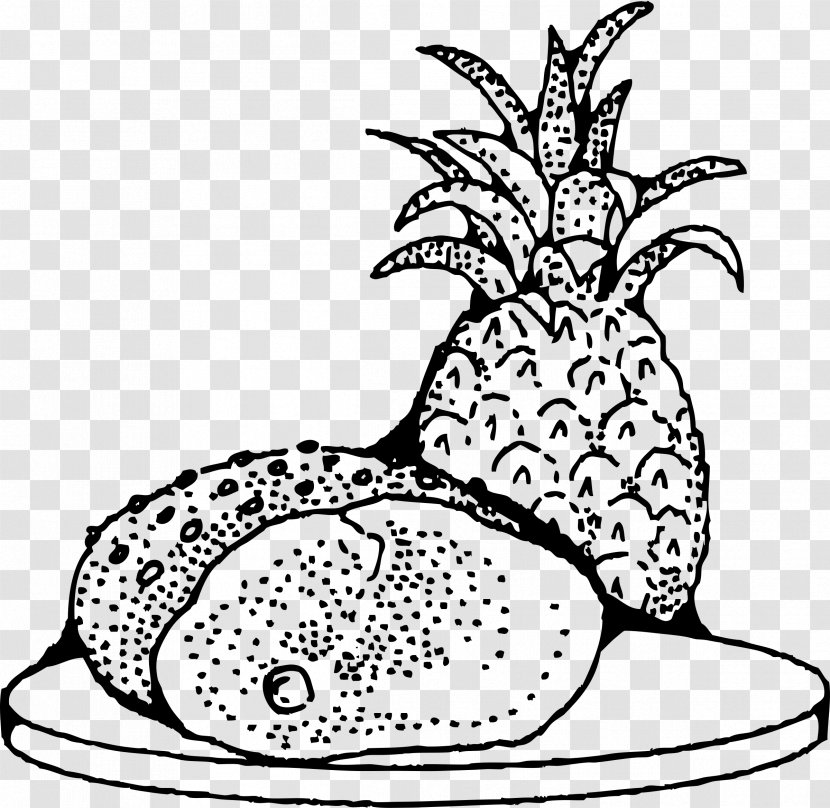 Baked Ham Pineapple Clip Art - Heart Transparent PNG