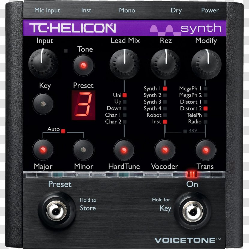 Effects Processors & Pedals TC-Helicon VoiceTone C1 TC Electronic Helicon H1 - Tree - Musical Instruments Transparent PNG