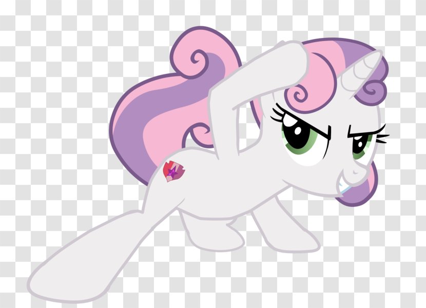 Pony Sweetie Belle Rarity Horse - Heart - Cartoon Transparent PNG