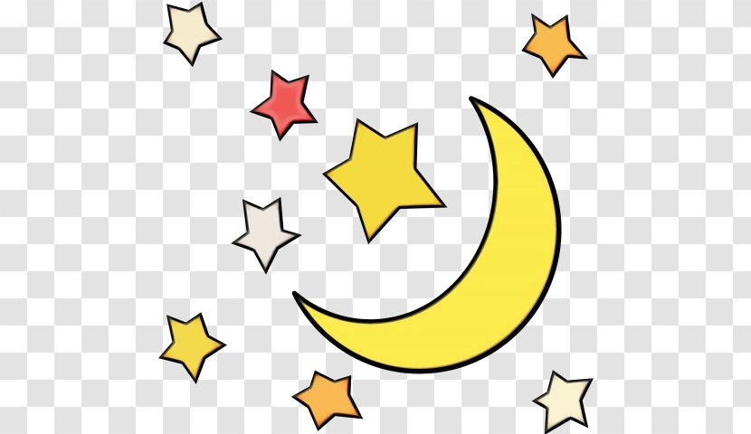 Crescent Moon Drawing - Cartoon - Emoticon Symbol Transparent PNG