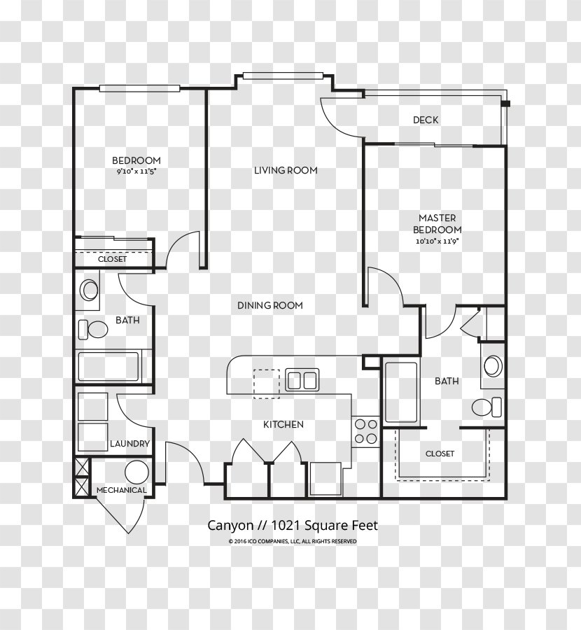 ICO District Floor Plan Apartment - Tree Transparent PNG