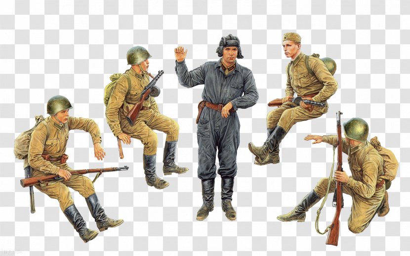 Soviet Union Second World War 1:35 Scale Tank Soldier - Military Rank - Soldiers Transparent PNG