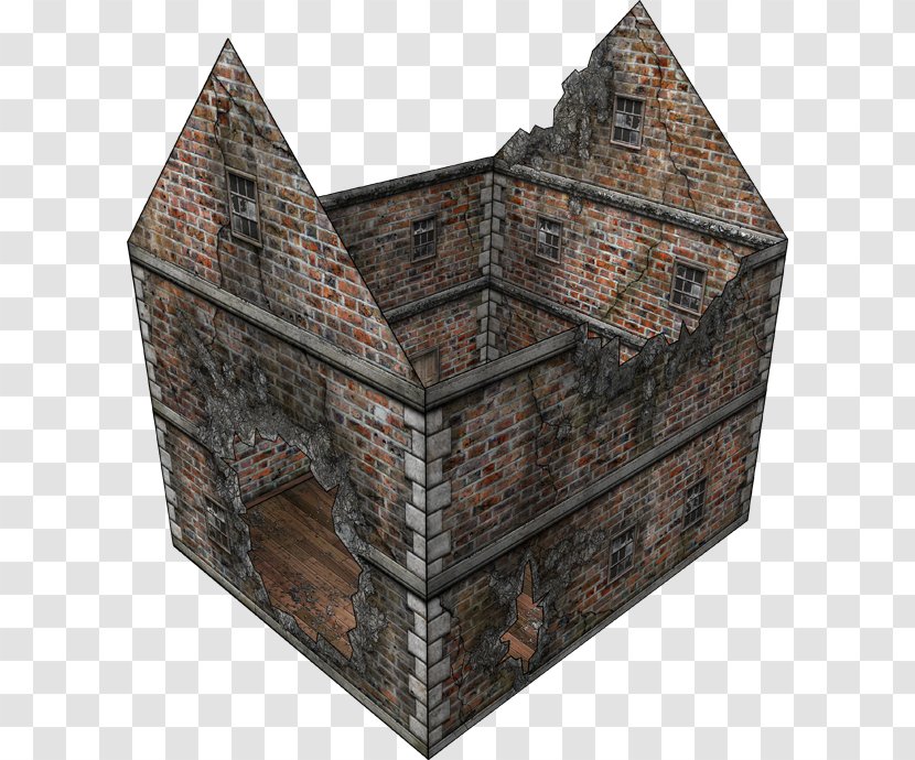 Middle Ages Medieval Architecture - Messy War Ruins Transparent PNG