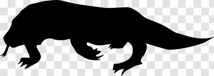 Komodo Dragon Canidae Clip Art - Cdr - Silhouette Transparent PNG