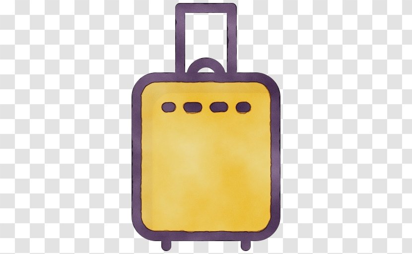 Yellow Suitcase Rectangle Transparent PNG