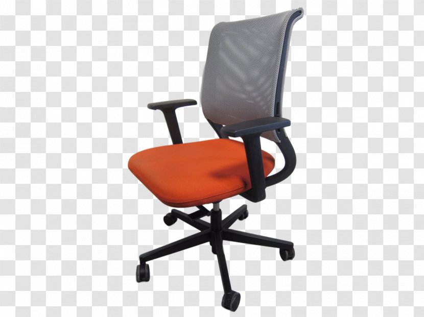 Office & Desk Chairs Armrest Comfort Plastic - Orange - Design Transparent PNG