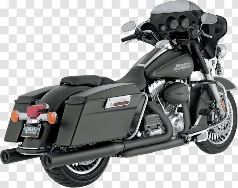 Exhaust System Harley-Davidson Touring Vance & Hines Muffler - Motorcycle Accessories - Automotive Wheel Transparent PNG