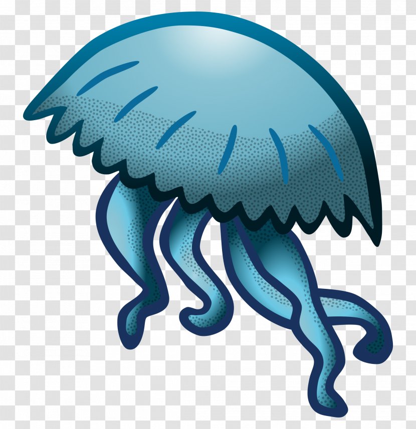 Jellyfish Line Art Clip - Fish Transparent PNG