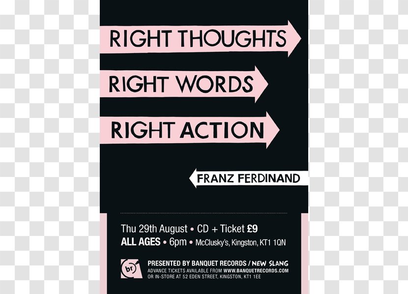 Franz Ferdinand Right Thoughts, Words, Action Phonograph Record U.S.A. ビニール - Brand - Indie Event Transparent PNG