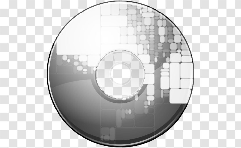 Compact Disc Disk Storage - Black And White - Ring Boxing Transparent PNG