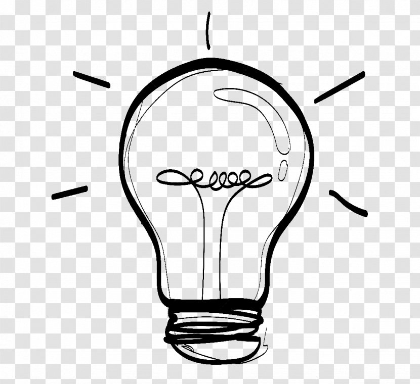 Drawing Incandescent Light Bulb Clip Art - Artwork Transparent PNG