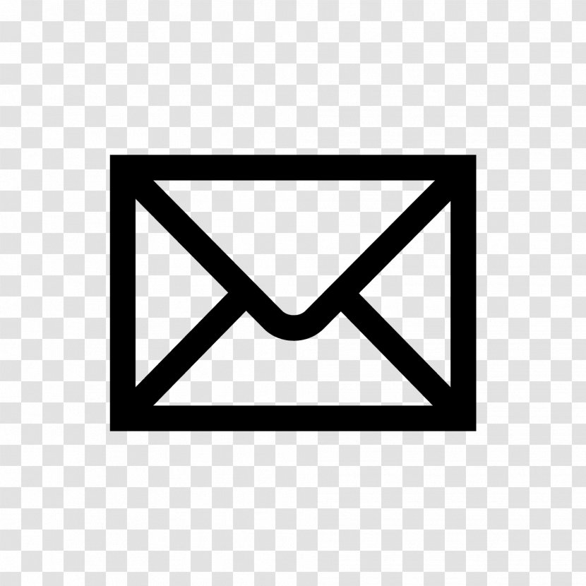 Email Clip Art - Black And White - Representative Transparent PNG