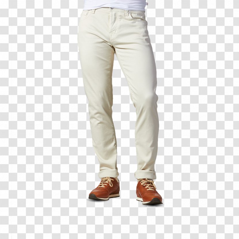 Jeans Denim - White - Beige Trousers Transparent PNG