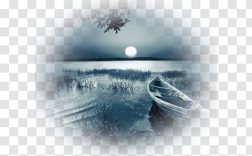 Wish Good Night Moonlight - Sea - Paysage Transparent PNG