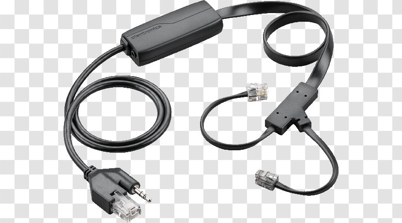 Plantronics 38350-13 EHS Cable APC-43 (CISCO) Electronic Hook Switch Adapter APC-41 - Networking Cables - Switch, SwitchPlantronics Savi Wireless Headset Transparent PNG