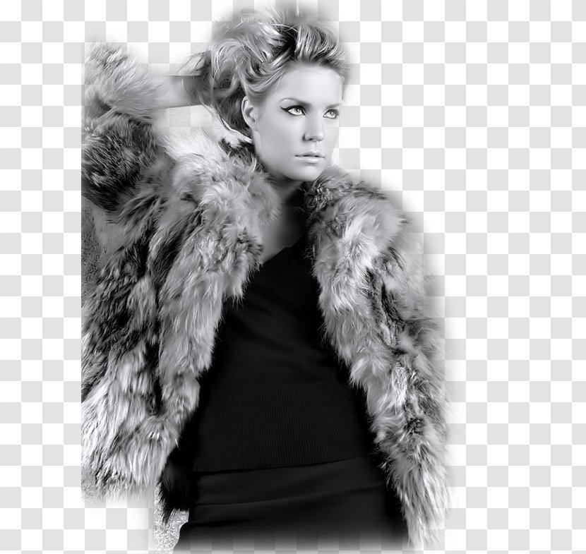Woman Fur Blog - Black And White - Boar Transparent PNG