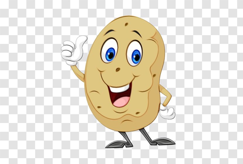Potato Cartoon - Emoticon - Laugh Happy Transparent PNG