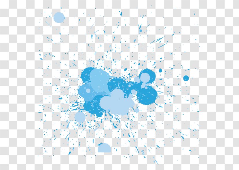 Blue Watercolor Painting - Point - Vector Decorative Pattern Transparent PNG