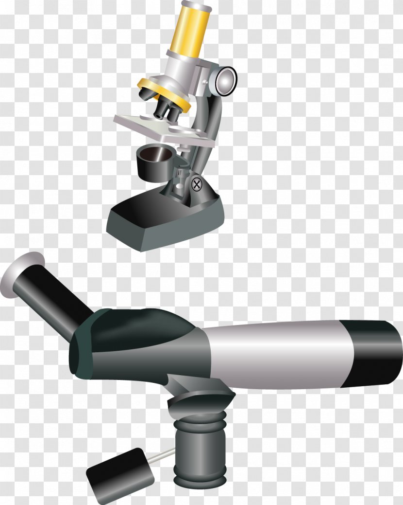 Microscope Cartoon Clip Art - Image Vector Material Transparent PNG