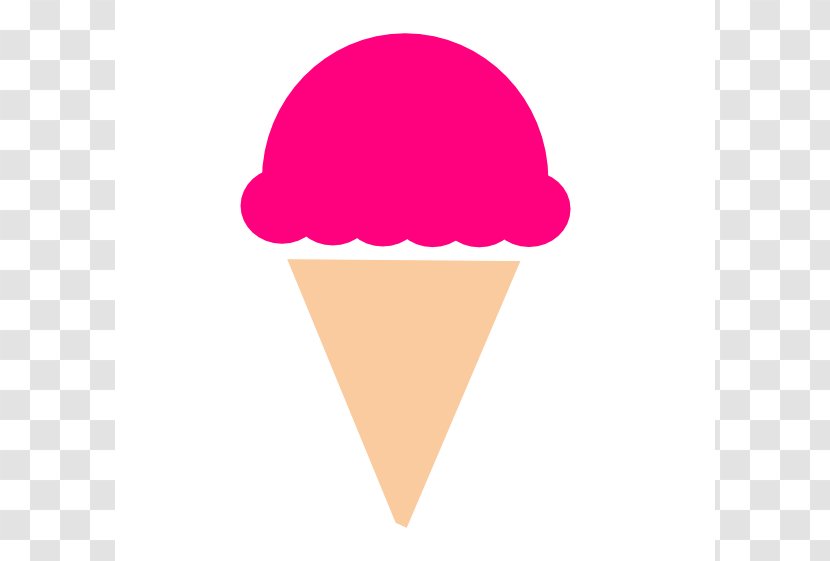Ice Cream Cones Strawberry Chocolate - Cone Vector Transparent PNG