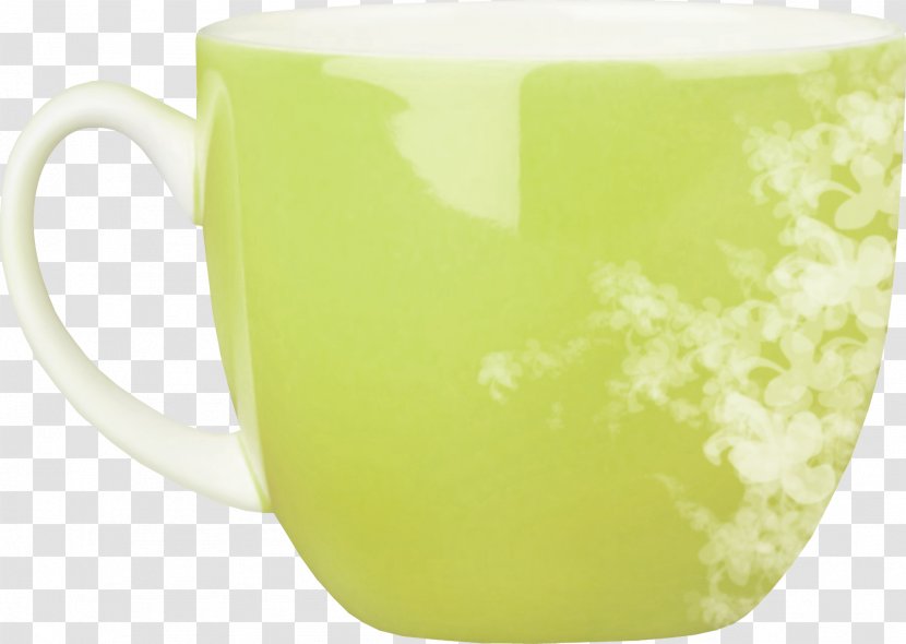 Coffee Cup Green Mug - Drinkware Transparent PNG