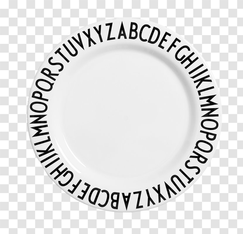 Melamine Design Plate Alphabet Letter - Dinnerware Set - Directory Transparent PNG