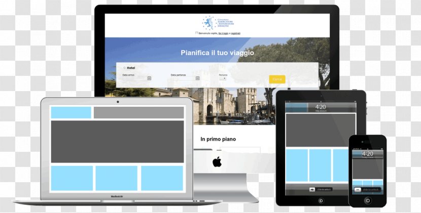 Responsive Web Design MacBook Apple Mockup - Handheld Devices - Software Suite Transparent PNG