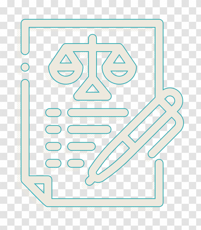 Agreement Icon Contract Icon Law And Justice Icon Transparent PNG