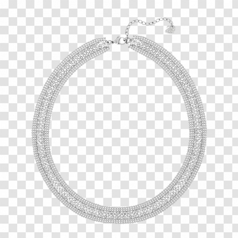 Necklace Swarovski AG Jewellery Bracelet Earring - Silver Transparent PNG