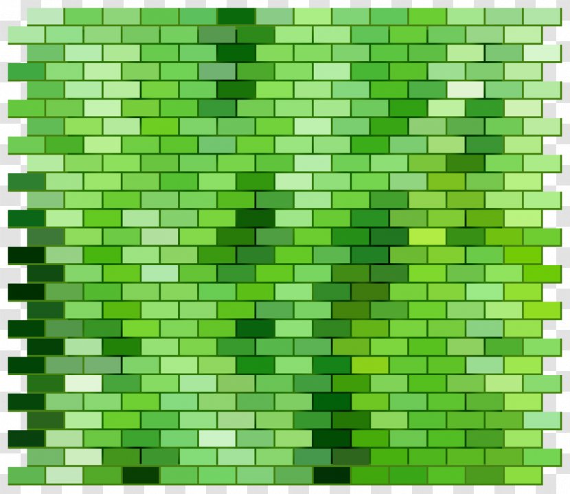 Brick Wall - Green - Background Texture Vector Transparent PNG