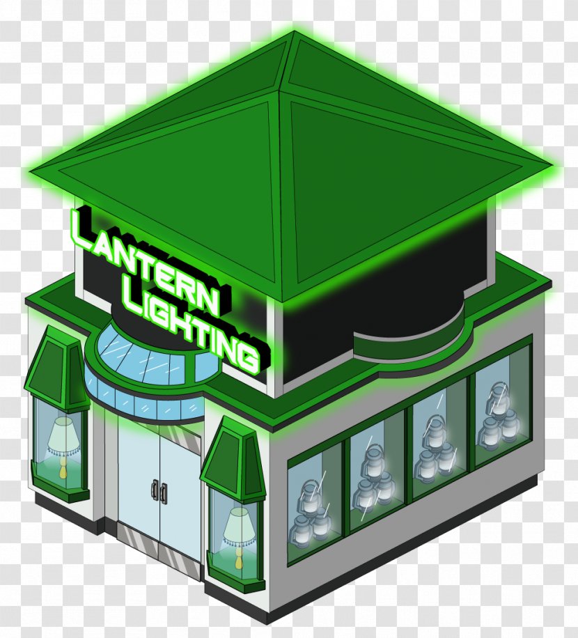 Roof - Green - Buildings Transparent PNG