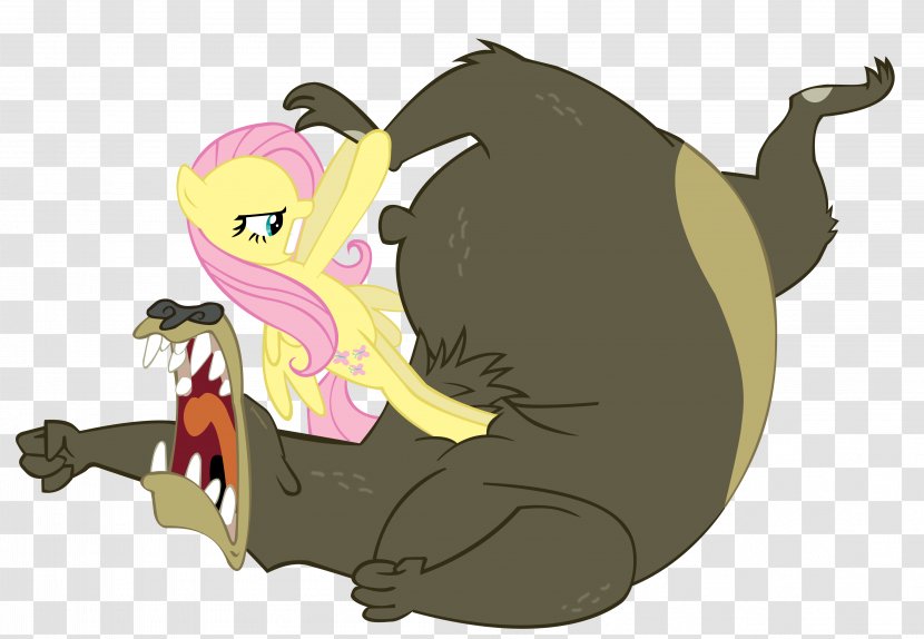 Fluttershy Horse Pony Bear Rainbow Dash - Fictional Character Transparent PNG