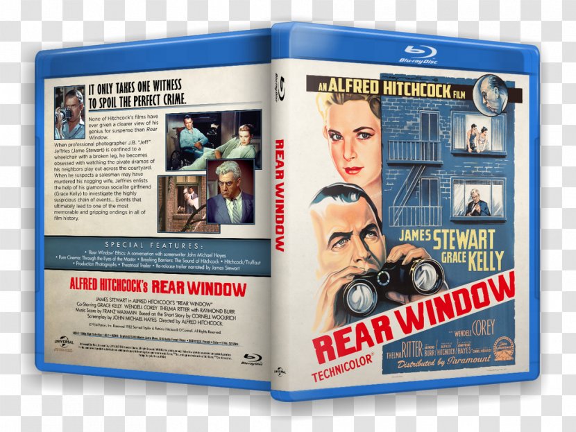 Blu-ray Disc Cover Art Photography Film - Youtube - Hitchcock Transparent PNG