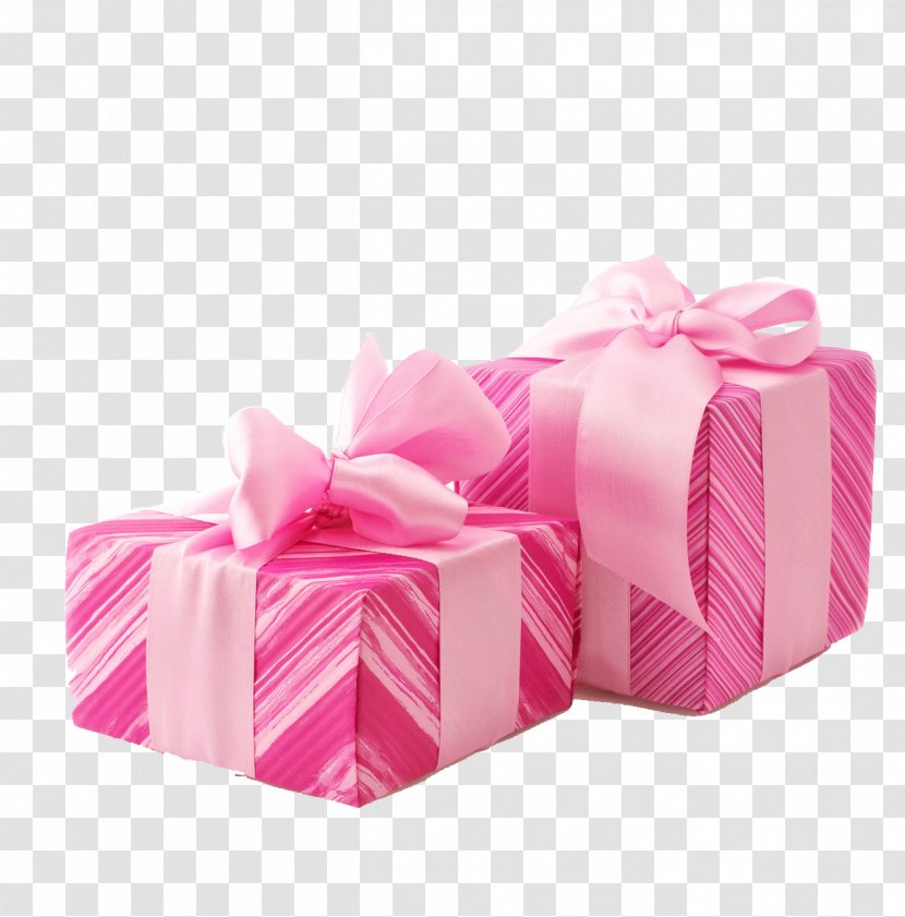 Gift Box Stock Photography Pink - Ribbon Transparent PNG