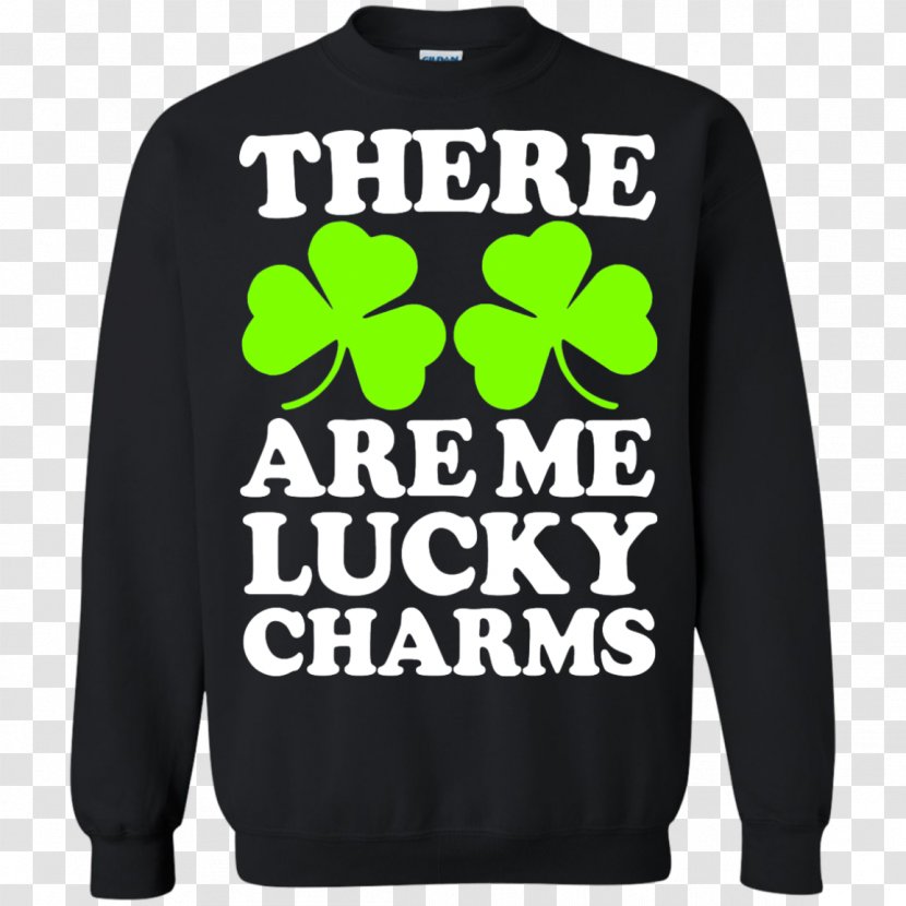 Hoodie T-shirt Sleeve Sweater - Brand - Lucky Charm Transparent PNG