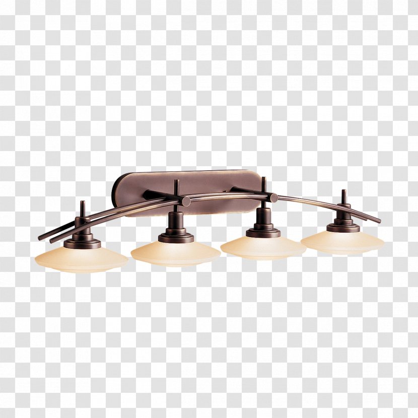 Light Fixture Incandescent Bulb Lighting L.D. Kichler Co., Inc. - Ceiling - Bathroom Transparent PNG