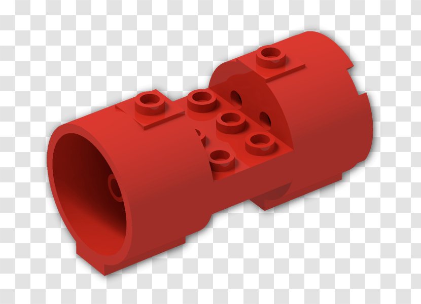 Cylinder Angle - Red Brick Transparent PNG