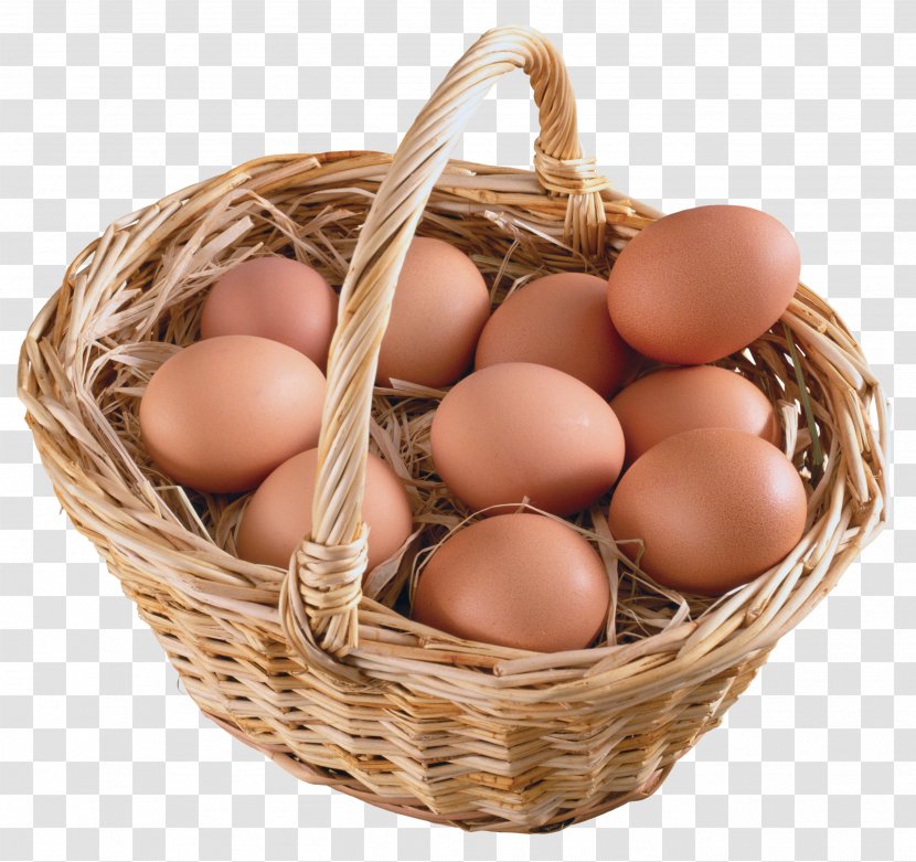Egg In The Basket Fried Breakfast - Wicker - Eggs Image Transparent PNG