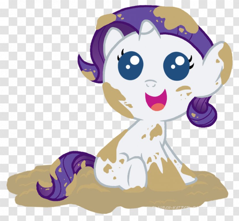 Rarity Rainbow Dash Spike Pony Applejack - Watercolor - Mud Transparent PNG