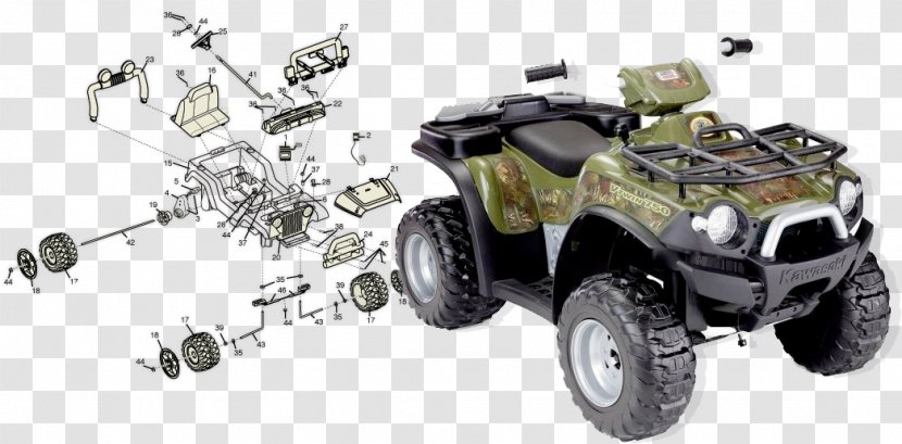 Fisher Price Power Wheels Kawasaki Brute Force ATV Battery Powered Riding Toy Fisher-Price 4 Wheeler Green Ride On Ruts Wet Grass Car Dune Racer Transparent PNG