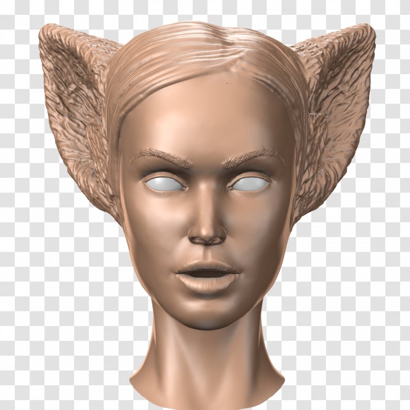 Sculpture Forehead Hat Ear - Figurine Transparent PNG