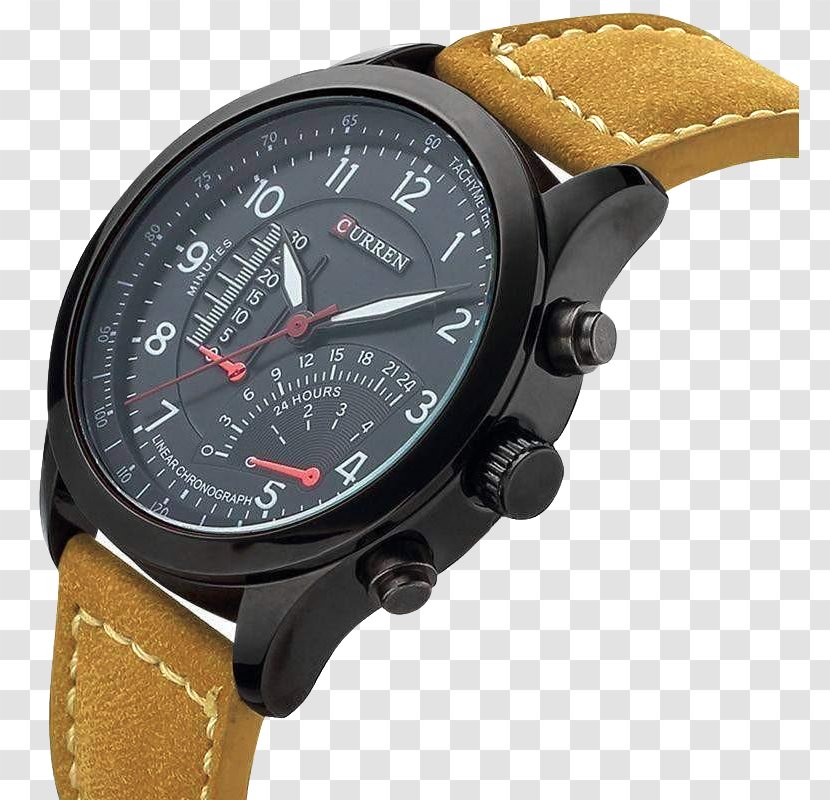 Strap Analog Watch Quartz Clock Leather Transparent PNG