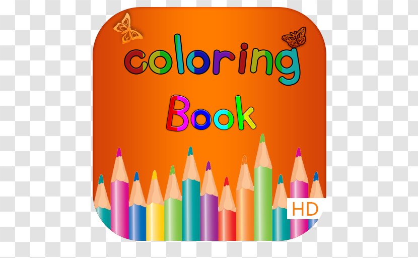 Coloring Book Android Application Package Software Mobile App - Writing Implement - Orange Transparent PNG