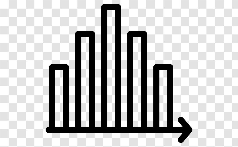 Bar Chart Data - Black And White Transparent PNG