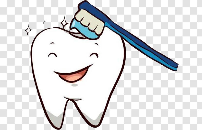 Pediatric Dentistry Dental Braces Clip Art - Cartoon - Teeth And Toothbrush Transparent PNG