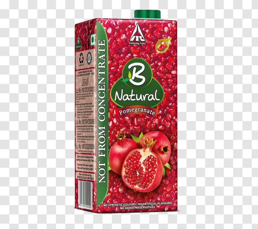 Pomegranate Juice Nectar Strawberry Cranberry - Superfood Transparent PNG